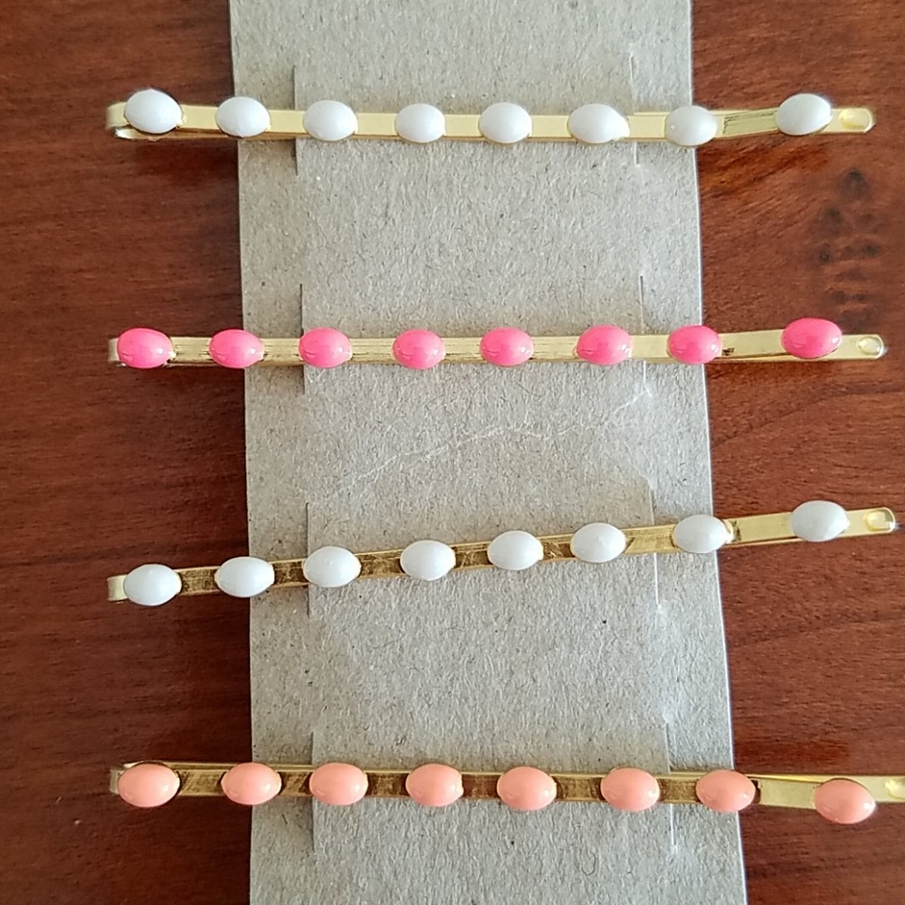 Madewell enamel multi bobby pins set, multicolor - Picture 2 of 4